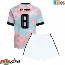 Camiseta Bélgica Youri Tielemans #8 Visitante Equipación para niños Mundial 2026 manga corta (+ pantalones cortos)